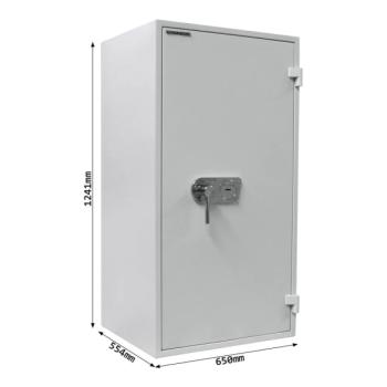 Rottner feuersicherer Wertschutzschrank EN1 Opal Fire OPD-120 IT Premium Doppelbartschloss T05645